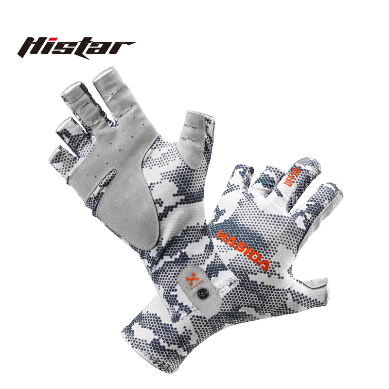 

HISTAR Antislippery Silicone Silk Fabric Drying Quickly Abrasion Resistance Multi-Functional Fishing Glove