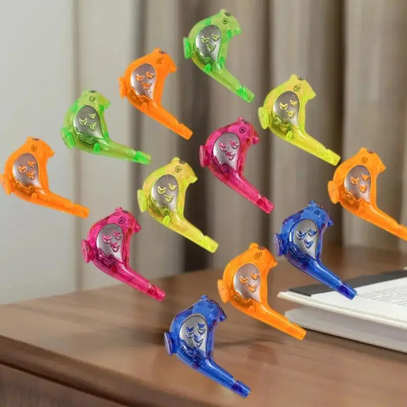 10 PCS Random Color Bird Whistle Outdoor Sports Drawing Funny Musical Toy Novelty Educational Novelty Musical Toy Children Toy