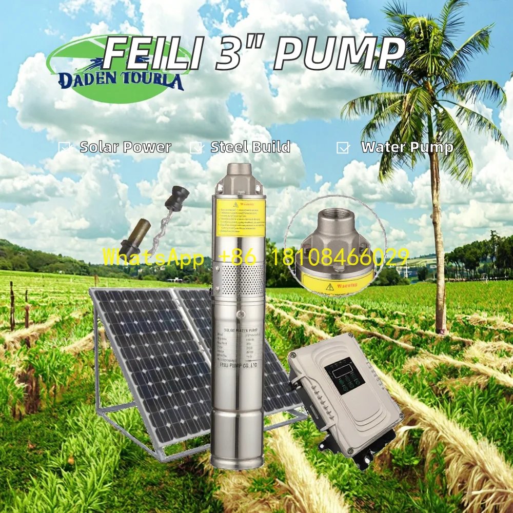 

olt DC 5hp Stainless Steel Solar Submersible Pump for Irrigation & Agricultural Use 4-Inch Customizable OEM 24 V