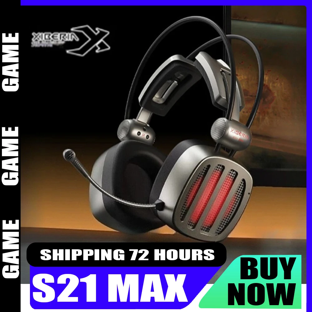 

XIBERIA S21 MAX wired 7.1 channel headset CM6646X1 chip electronic sports gaming headset Multi functional line control denoise