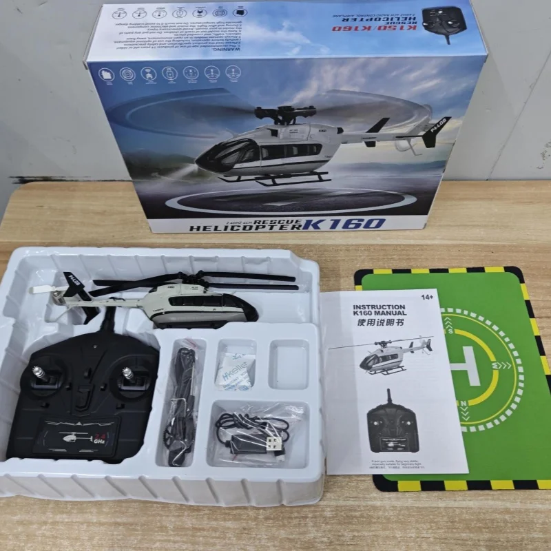 

Wltoys K160 Remote Control Helicopter EC-145 4 Channel Brushless Helicopters With Gyro And Led Light Durable Airplane Toy Gift