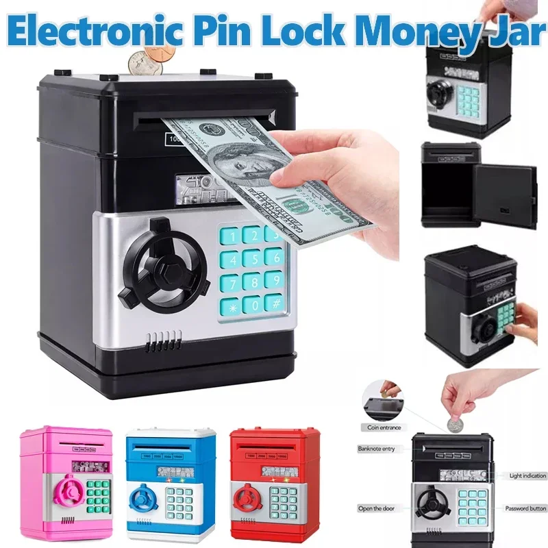 

Electronic Piggy Bank Automatic Digital Piggy Bank Password Savings Children Creative Large Capacity Cash Coin Piggy Bank