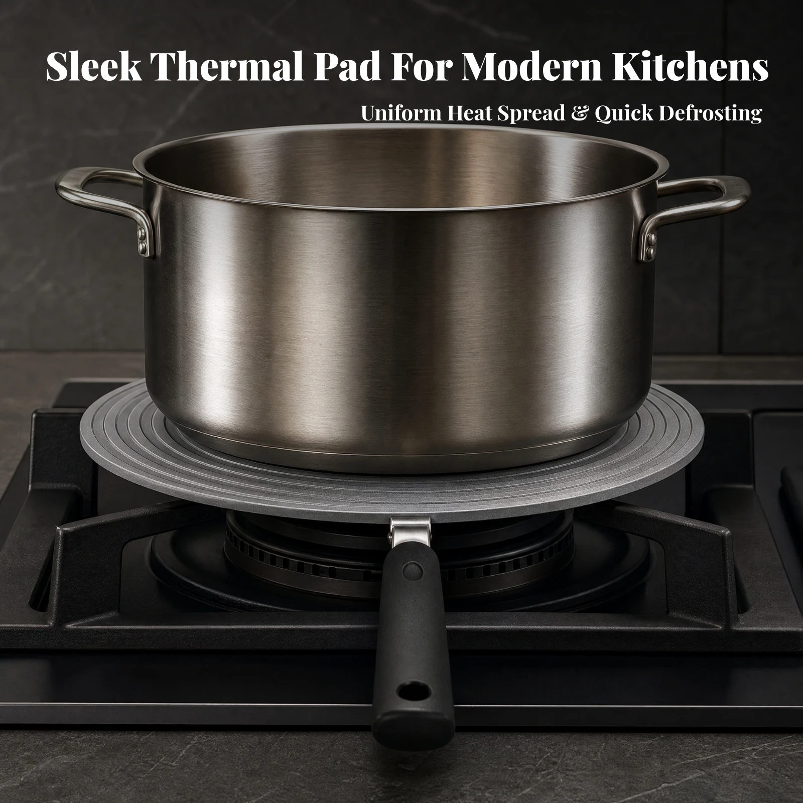 Flame Spreader Heavy Duty Heat Conduction Plate Stovetop Accessory Reusable for Open Flame Cooking, Thawing
