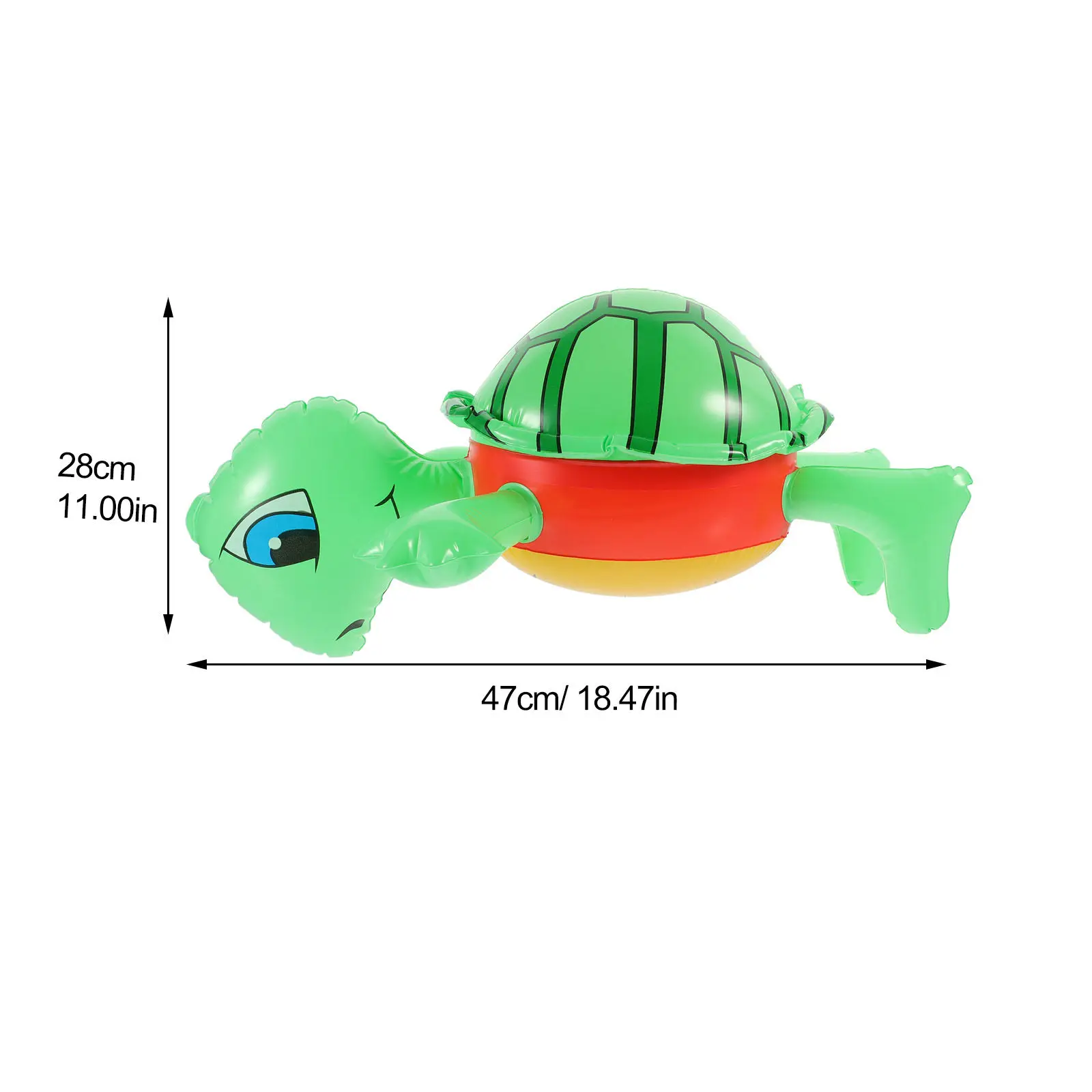 Pallone Gonfiabile a Forma di Tartaruga Marina in PVC, Realistico, per Piscina, Spiaggia, Campeggio, Accessorio Gonfiabile per Feste, Riutilizzabile, Luminoso