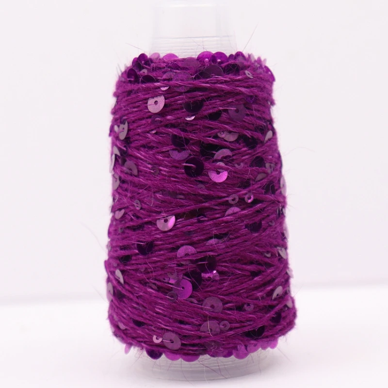 Şérjas 500 جرام 1100 متر أفخم الأنجورا أرنب الشعر الغزل 3 مللي متر + 6 مللي متر الترتر DIY بها بنفسك الحياكة عيد الميلاد سترة قبعة وشاح الديكور غزل الصوف