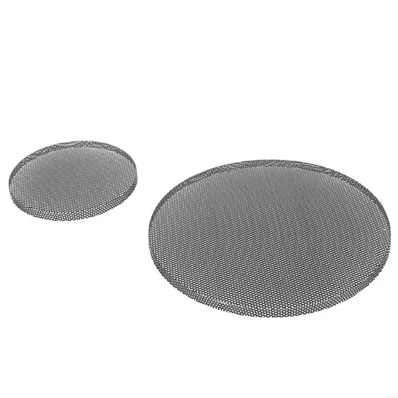 2 uds para 1 "/2"/2,5 "/3"/3,5 "/4"/5 "/6"/8 "pulgadas cubierta de red de conversión de altavoz Audio de coche-círculo decorativo rejilla de malla metálica protección