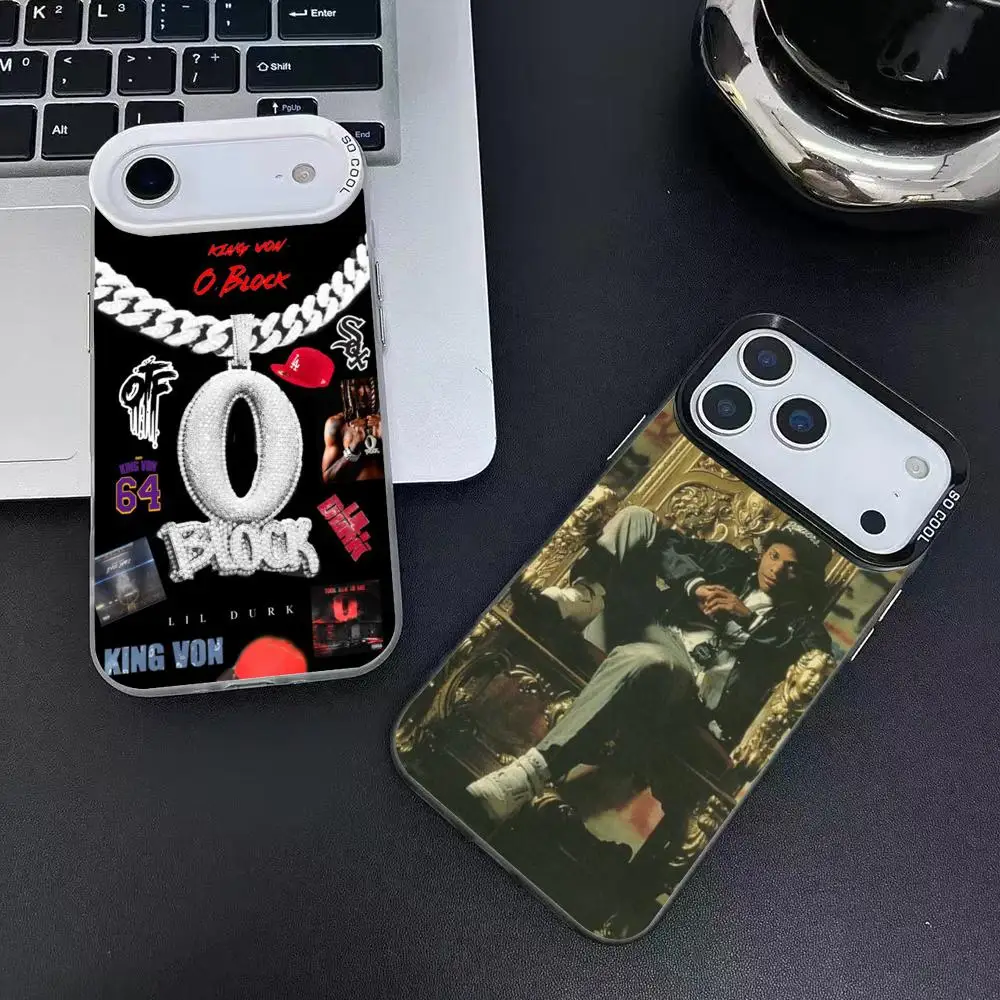 Rapper K-King V-Von Phone Case For iPhone 12 13 14 15 16 17Pro Max Plus Protect Plating Phone Cover