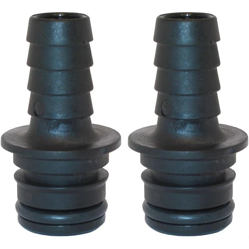 2Pcs Car Threaded Joint For Jabsco Flojet 20381-002 Quad Port Fittings Quad Water System Pump 1/2inch Hose Barb - Straight