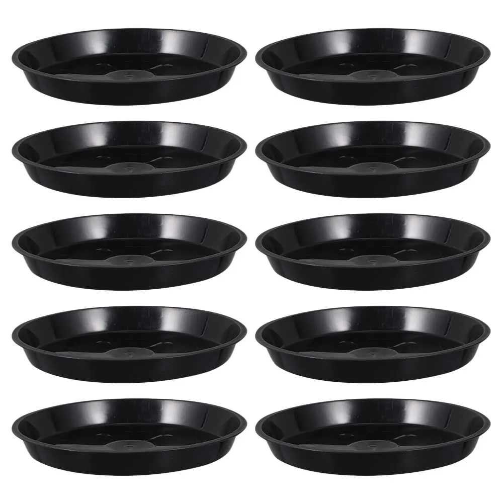 

10pcs Flowerpot Bottom Trays Plastic Durable Water Collector Potted Plants Waterproof Saucers Gardening Trays
