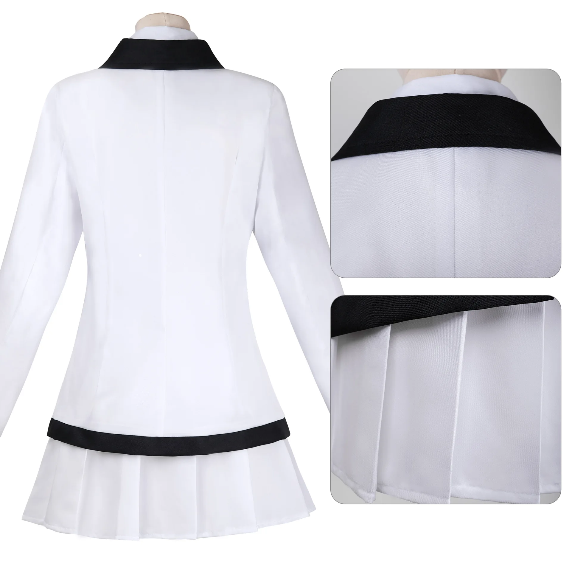 الأزرق الأرشيف Ushio Noa تأثيري حلي شعر مستعار النساء فتاة زي مدرسي تنورة دعوى هالوين زي للمرأة كرنفال وتتسابق