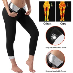 2024 New Sauna Pants Women Sweat Capris Slimming Leggings,Crotch Breathable,High Waist Double Silicone Workout Body Shaper Suits