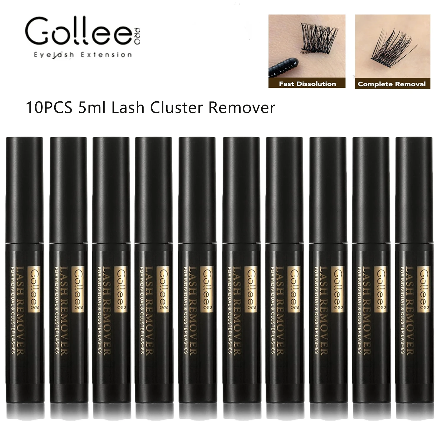 Gollee Eyelash Remover  Eyelash Cluster Remover for DIY Eyelash Extensions Gentle Glue Remover for Self-Grafted Eyelashes Only