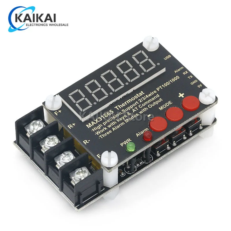 Модуль измерения температуры MAX31865, высокоточный хост-компьютер PT100 PT1000 с последовательным портом для Ardunio/STM32/PI