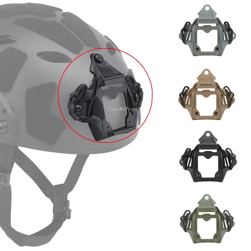 

Tactical Helmet Mount Night Vision Aluminum Alloy NVG Shroud Mount Adapter FAST Helmet Accessories Camera Bracket Base