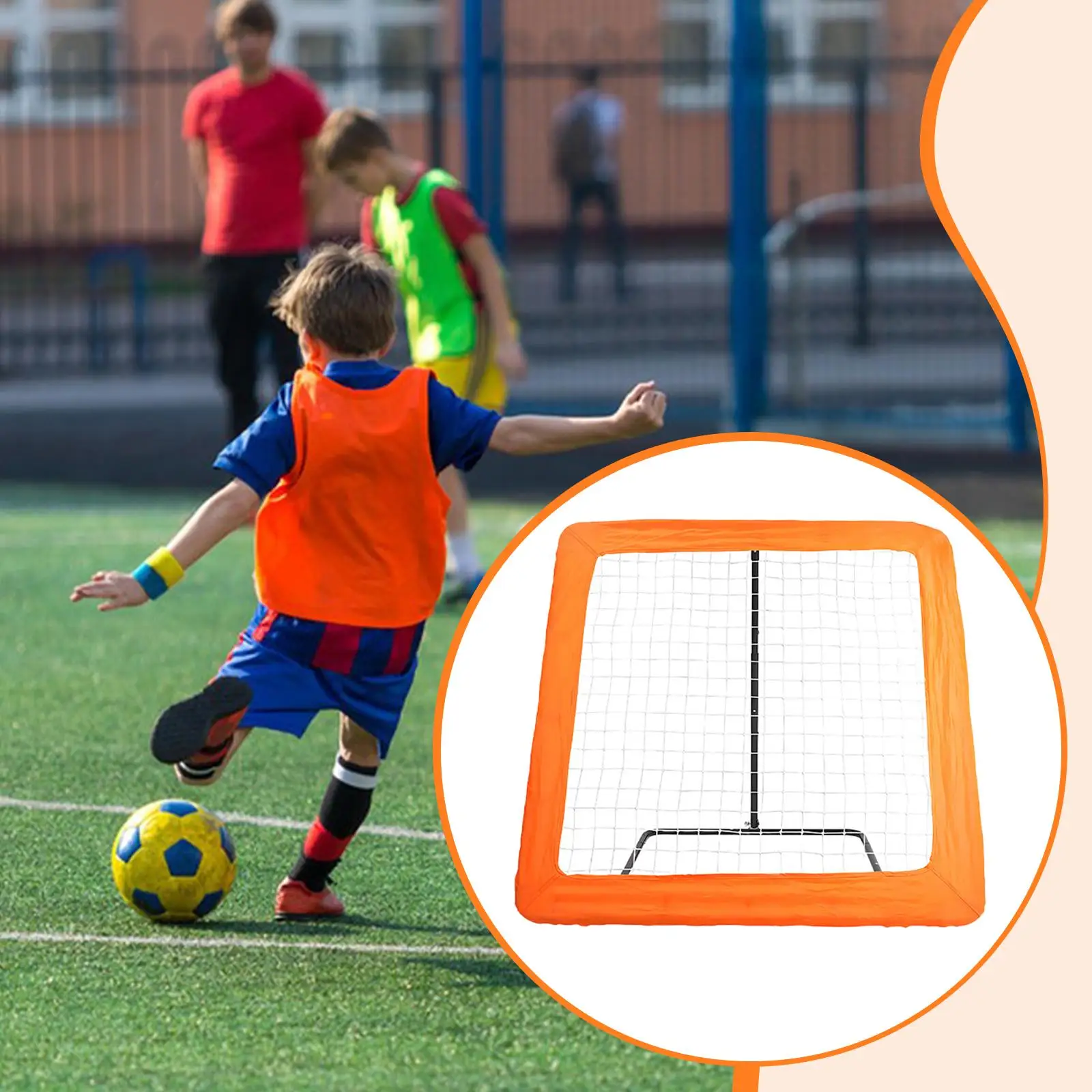 

Футбольная сетка-отбойник для детей, аксессуары для тренировок по футболу, прочная рама, спортивное оборудование для футбола для двора и парка