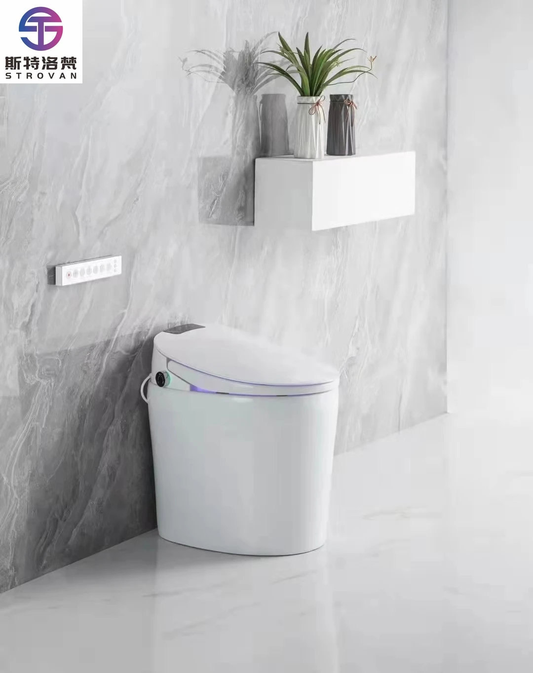 

ZXHK Intelligent Muslim Automatic Self Cleaning Smart Toilet Seat for Elderly