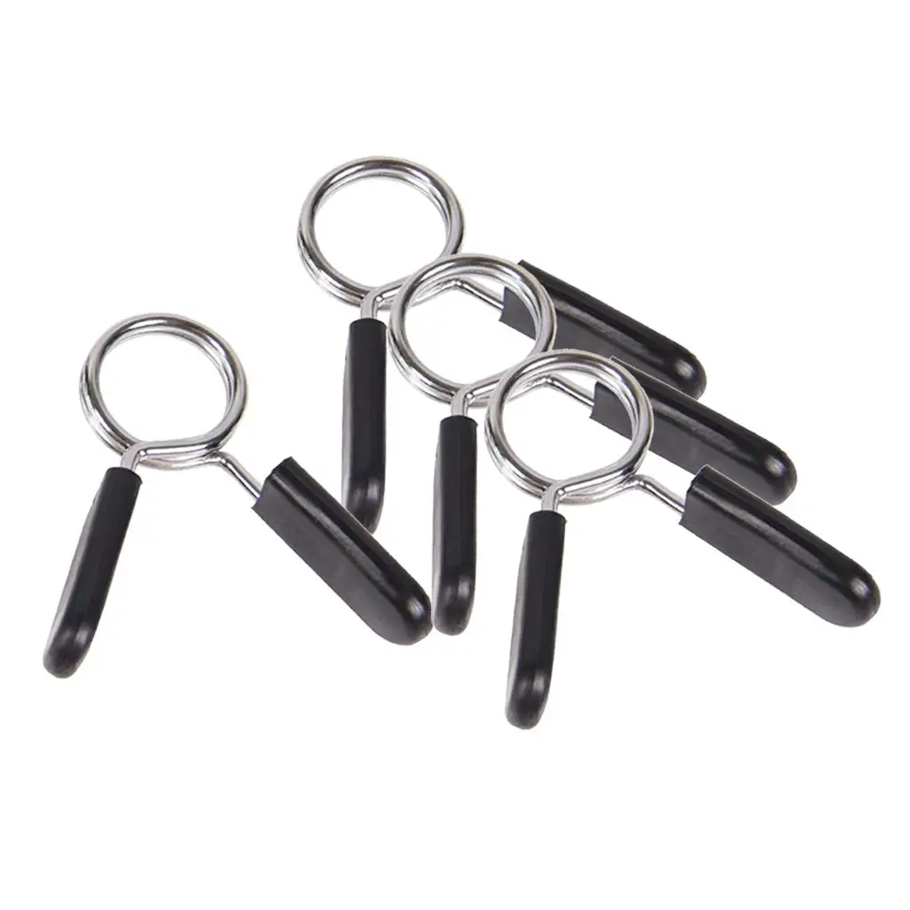 4Pcs Barbell Spring Clamp 28mm 1\'\' Clips Lock Collar Adjuster Attachment