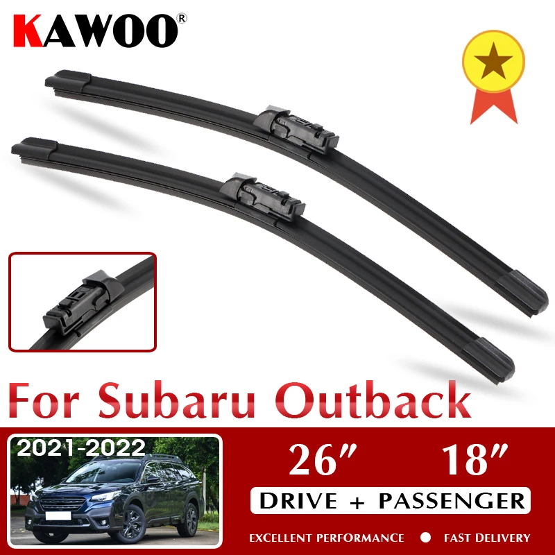 

KAWOO Wiper Car Wiper Blades 26"+18" For Subaru For Outback 2021 2022 Windshield Windscreen Front Window Accessories LHD RHD