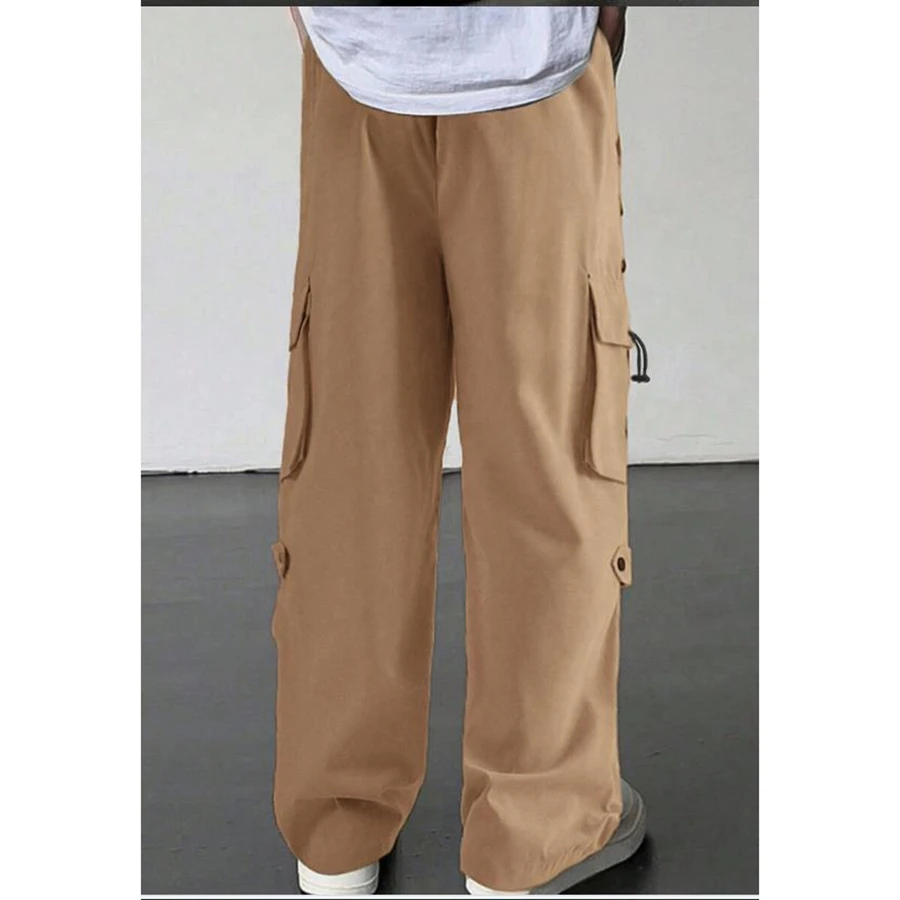 

Спецодежда, мужские универсальные брюки, повседневные однотонные свободные брюки-карго с карманами