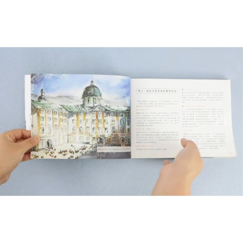 Watercolor Painting: 30 Lessons for Travel Sketching Art Watercolor Painting Techniques Tutorial Book Traditional Chinese view 3