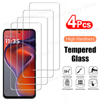 4PCS Tempered Glass for Motorola Moto G56 G86 G15 G05 G45 G75 G34 G54 G64 G84 E14 E15 Protective Screen Protector Film Glass