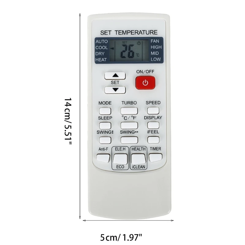 Universal Remote Control YKR‑H/102E YKR-H/103E for YKR-H/006E YKR-H/002E Air Conditioners Replacement Accessories