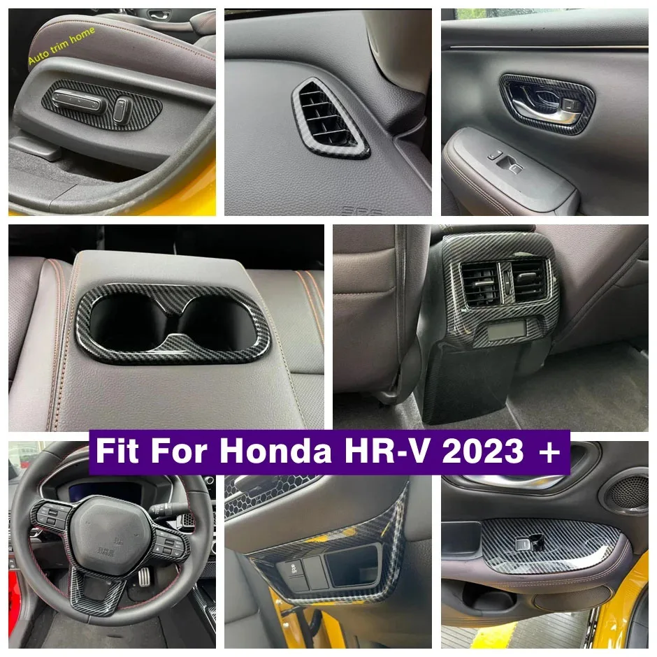 

ABS Air Outlet AC Vent Water Cup Holder Light Control Switch Window Lift Button Cover Trim For Honda HRV HR-V ZRV Z-RV 2023 2024