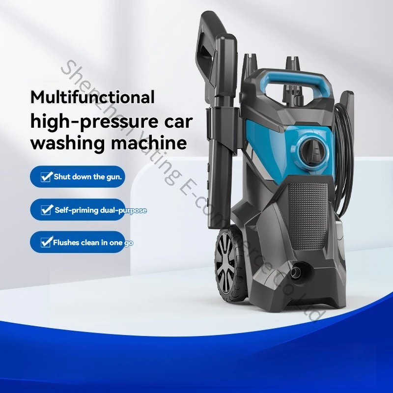 Car washing machine high pressure water gun pump 220V household high power cleaning machine portable roller car washing artifact