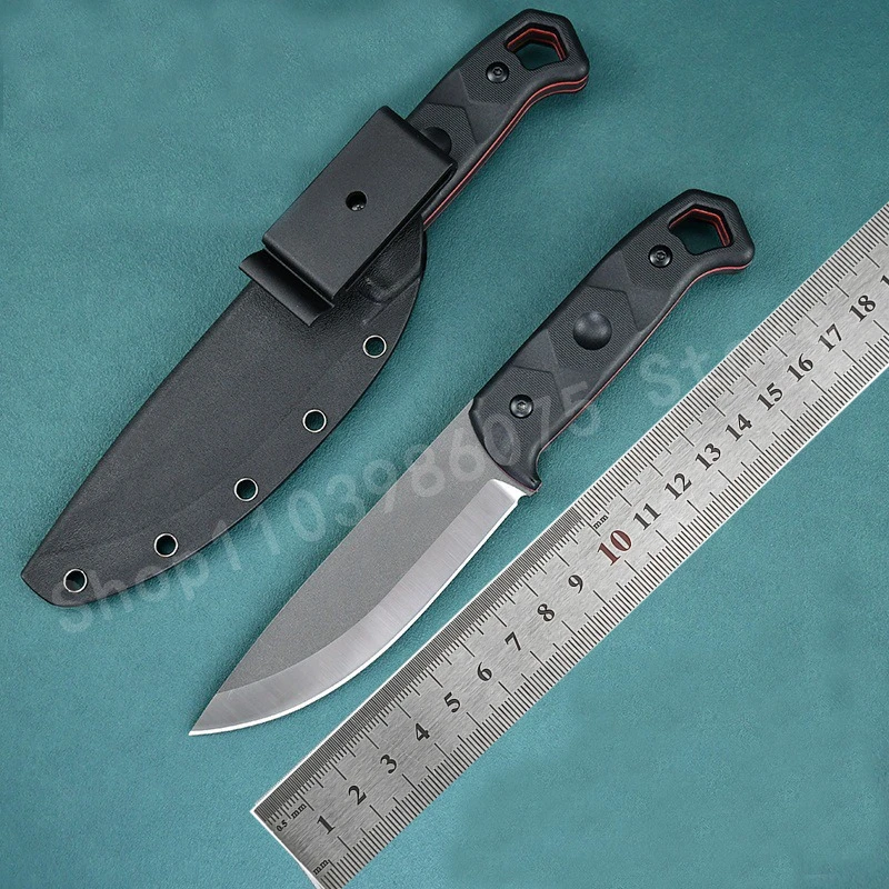 

Brakimo Outdoor Survival Utility Knife D2 Blade Nylon Fiberglass Handle Camping Tactical Self-Defense Hunting Knife Men's gifts