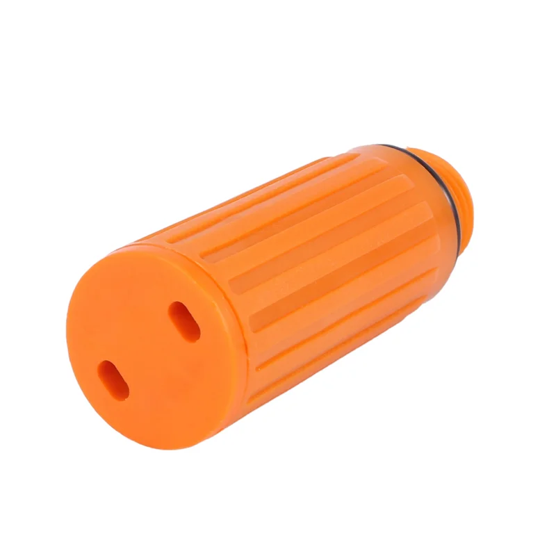 AB47-5 Pcs 16Mm Male Thread Dia Plastic Oil Plug For Air Compressor Orange