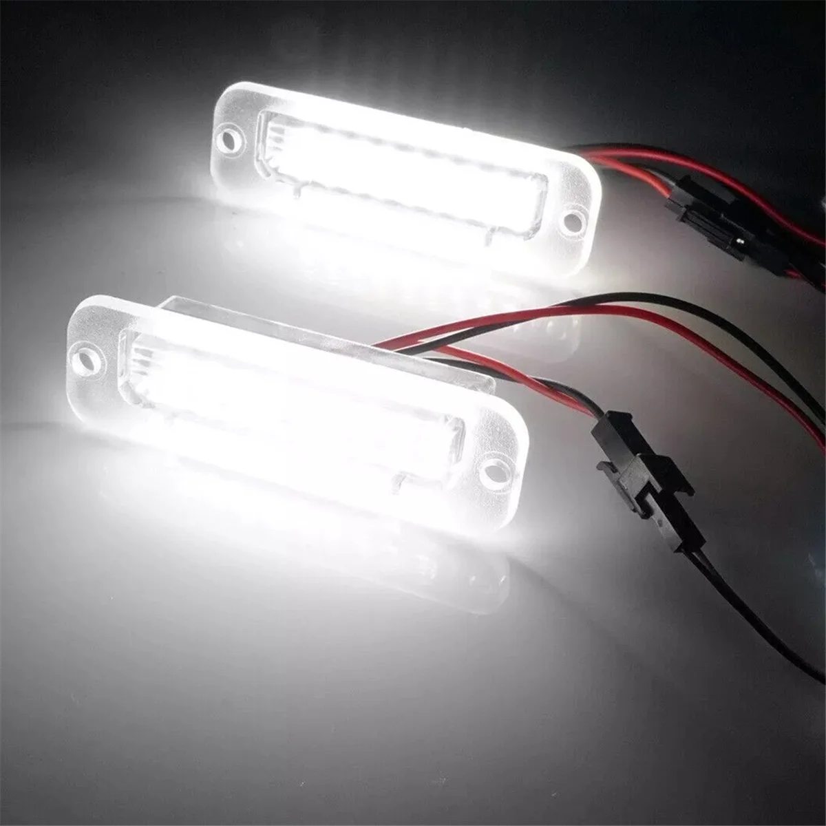 2PCS White 6000K License Plate Lights for Mercedes Benz G500 G550 G55 AMG W463