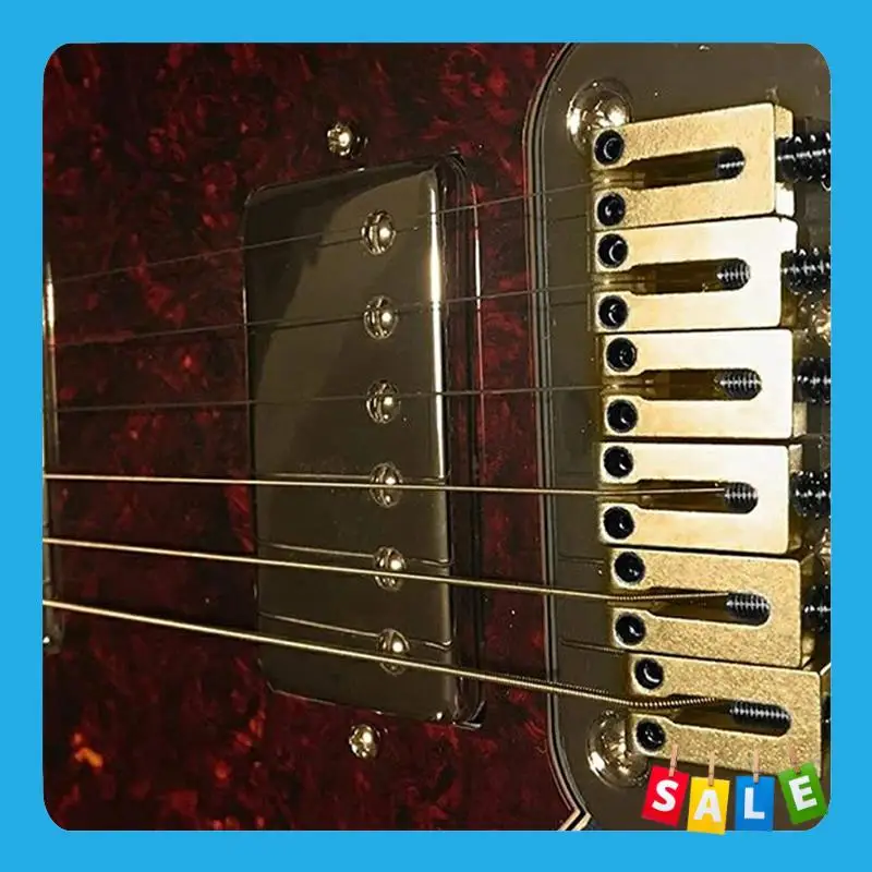 

BABP 6 Set Bridge Saddle For Solid Brass Electric Guitar Bridge Bridge Code String Pull String Code String Saddle