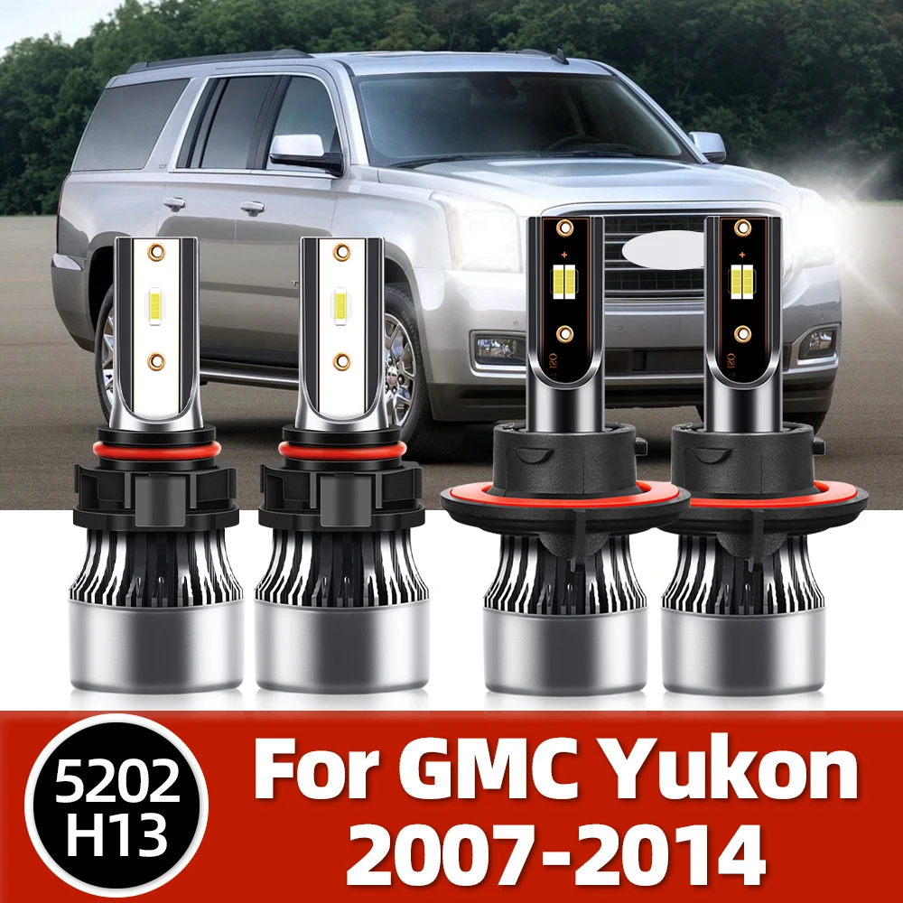 

LED Headlights 120W Bulb Hi/Lo Beam H13 Hi-Lo / 5202 Fog Lamp 20000LM High Power 12V For GMC Yukon 2007-2010 2011 2012 2013 2014