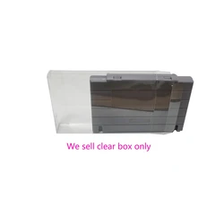 Clear Box For SNES Cartridge Case for  SNES Cart Protector  Card Sleeve storage display box