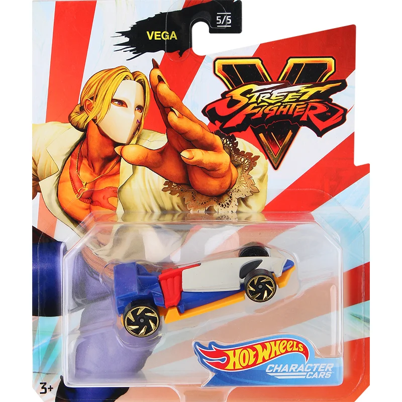 Hot Wheels Disney Marvel Street Fighter personaje clásico tema coche modelo de juguete para niños GCK28 juego sin radiocontrolado