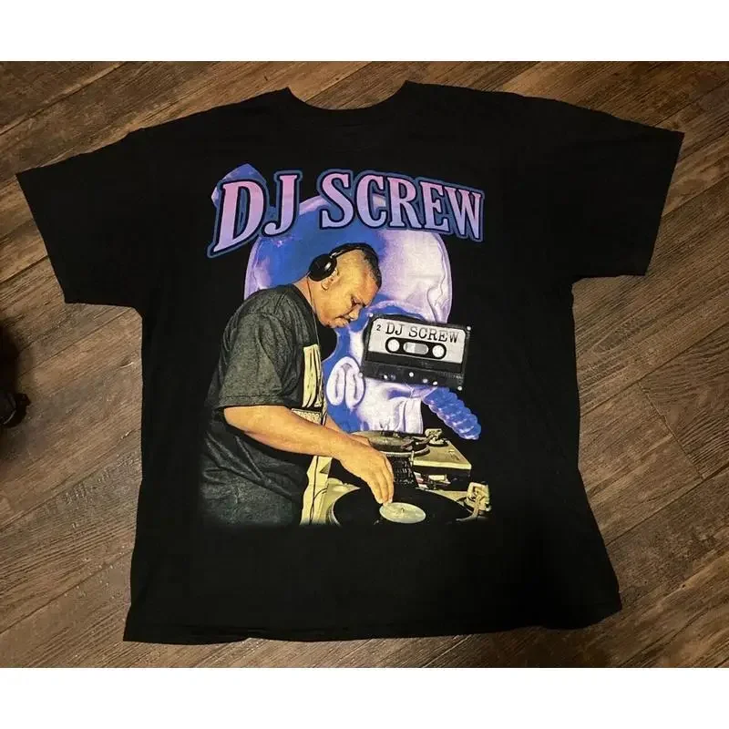 Vtg Dj Screw Screwed Up Click In Concert Cotton Black Full Size T Shirt Bl369