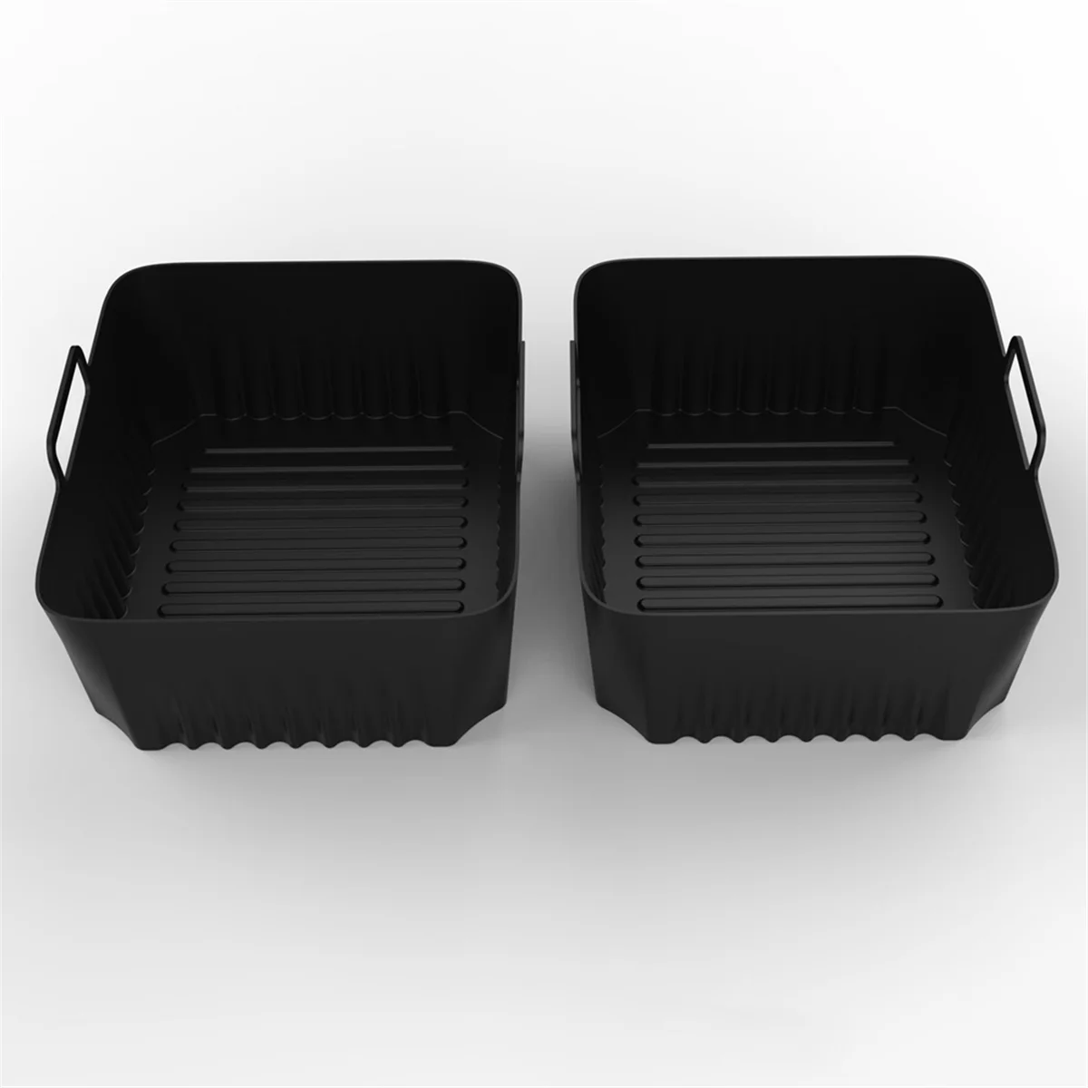 2Pcs Air Fryer Silicone Liners for Ninja AF500 Air Fryer Non-Stick Air Fryer Basket Accessories Reusable AirFryer