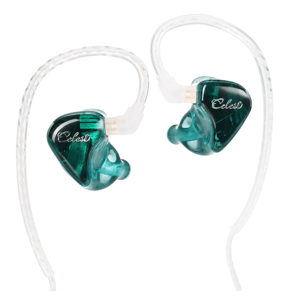 Celest Wyvern Qing 10mm Dynamic Driver IEM Hifi Headphones Wired Earbuds Featuring 3D-Printed Semi-cusstom Design Shell