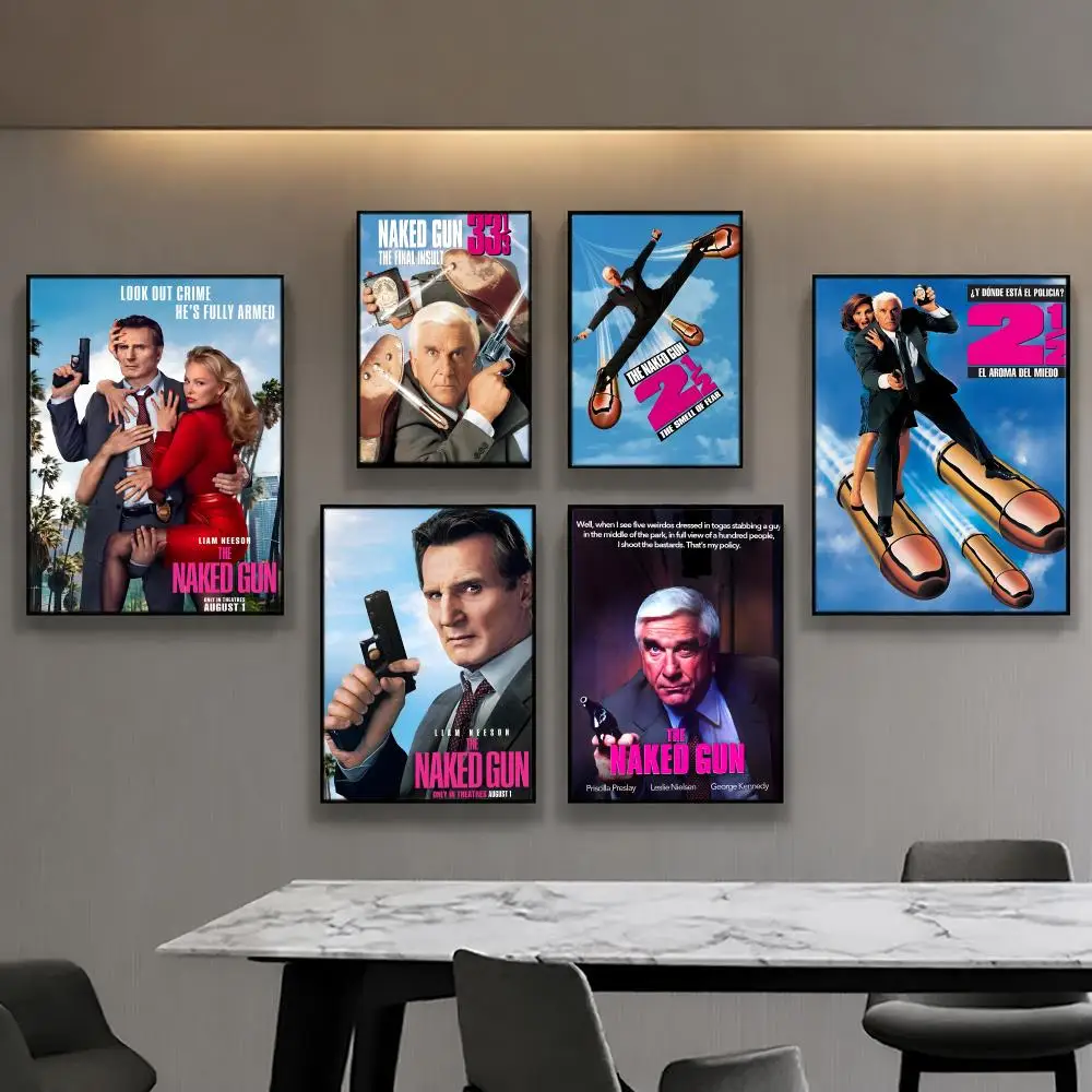 Film-Poster „The Naked Gun“, Poster, Anime, Raumdekoration, Dekoration, Filmrucksack, Wanddekoration, Musik, Wandkunst