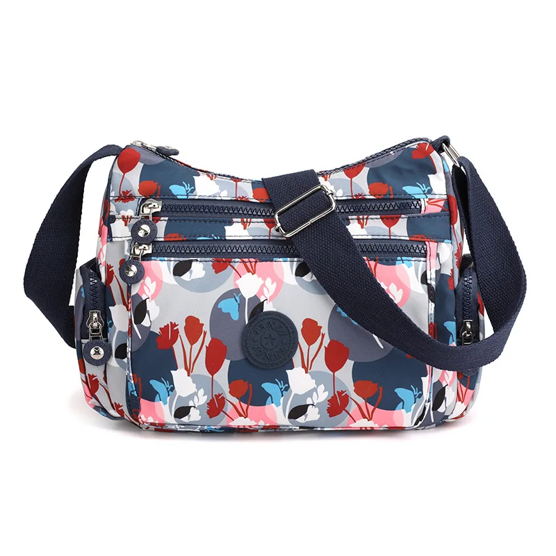 Bolso de hombro con estampado para mujer, bandolera impermeable, informal, multifunción, para compras, gran capacidad