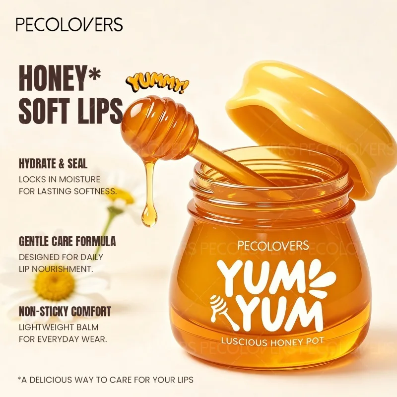 1PC Fruit Honey Pot Lipstick Can Moisturize Lips for A Long Time and Can Be Applied Repeatedly To Nourish Lips and Make Up Lips
