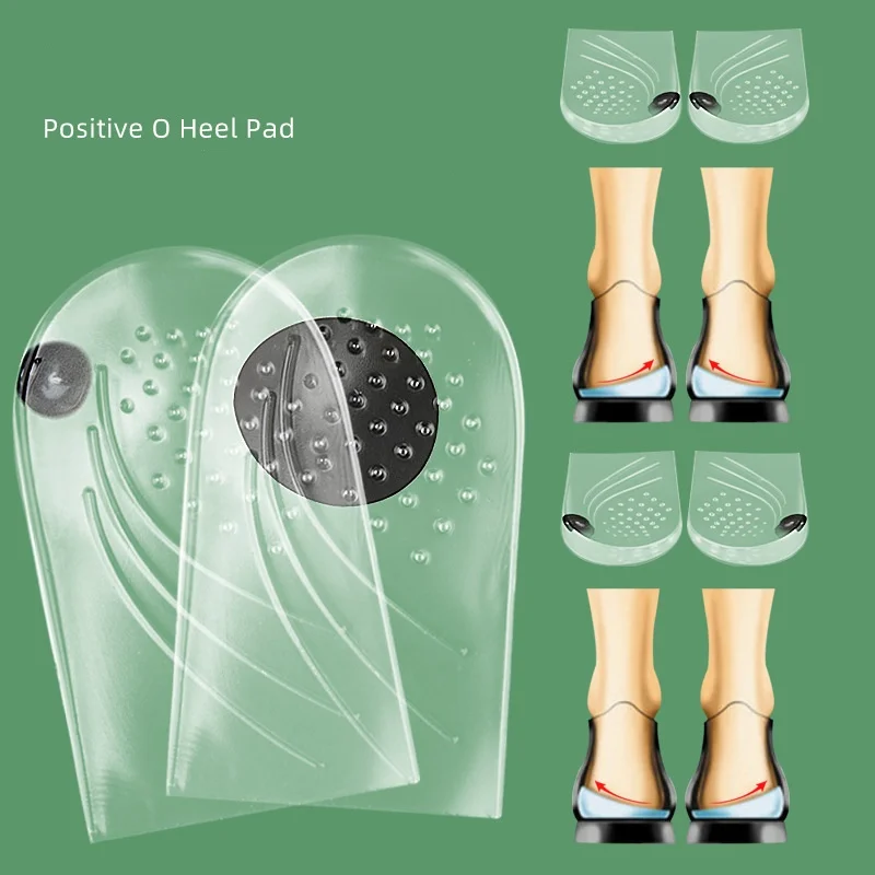 

Magnetic Heel Pad OX Shaped Leg Inner And Outer figure-eight Orthopedic GEL self-adhesive Soft Heel shock-absorbing Pad