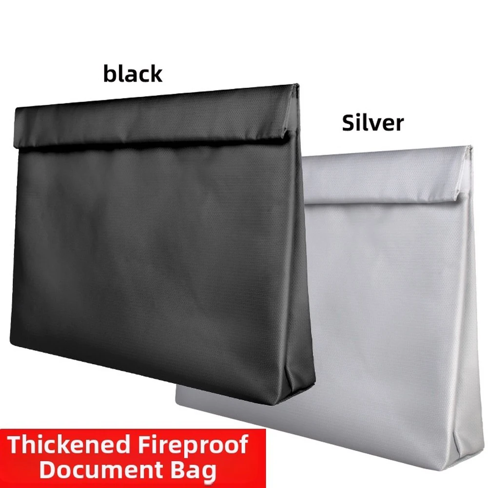 Lightweight Fireproof Bag Made from Fiberglass for Transporting Sensitive Documents While Maintaining Heat and Water Defense