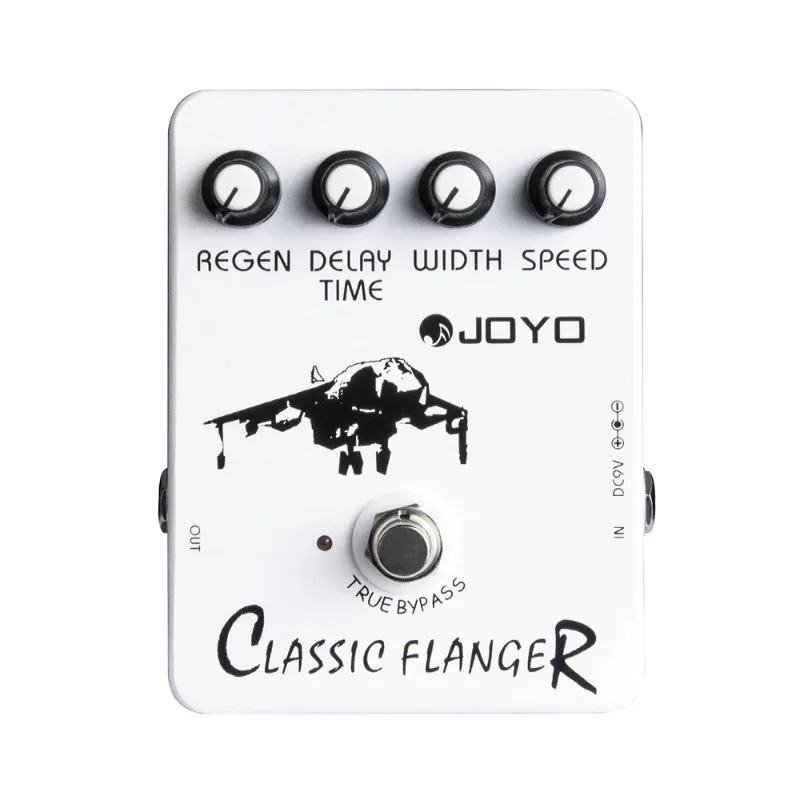 JOYO JF-07 Classic Flanger Guitar Effect Pedal Metallic Flanger Pedal Phase and Chorus Tone Guitar Pedal True Bypass