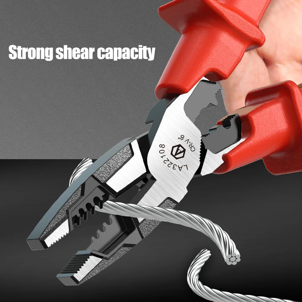 LAOA Insulated Pliers Needle Nose Wire Cutters Crimping Cable Shearing Withstand Voltage 1000V Electrician Wire Stripper