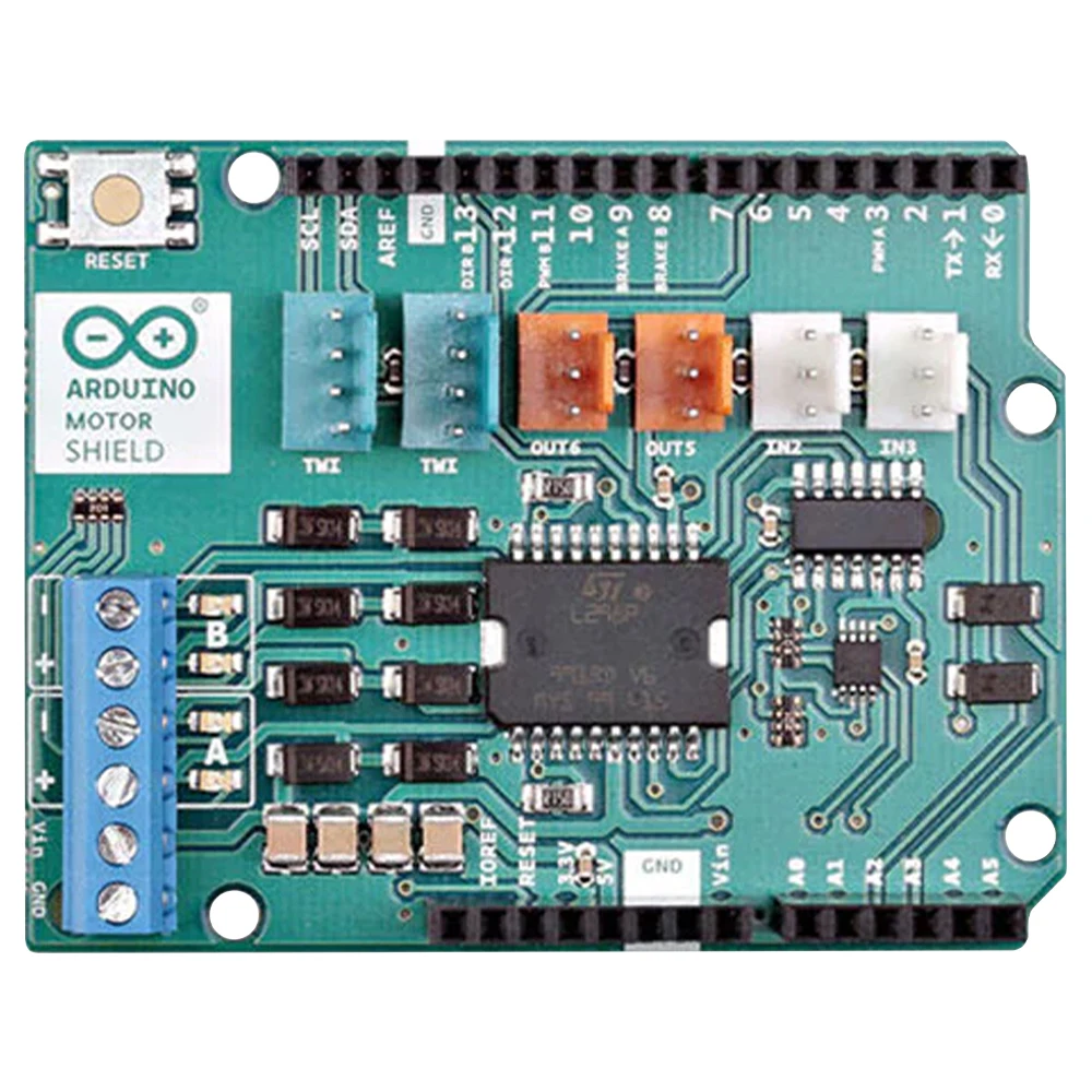 FOR A000079 Board L298P Dual Full Bridge Driver 2 DC Motors or 1 Stepper 5V 12V 2A per Channel