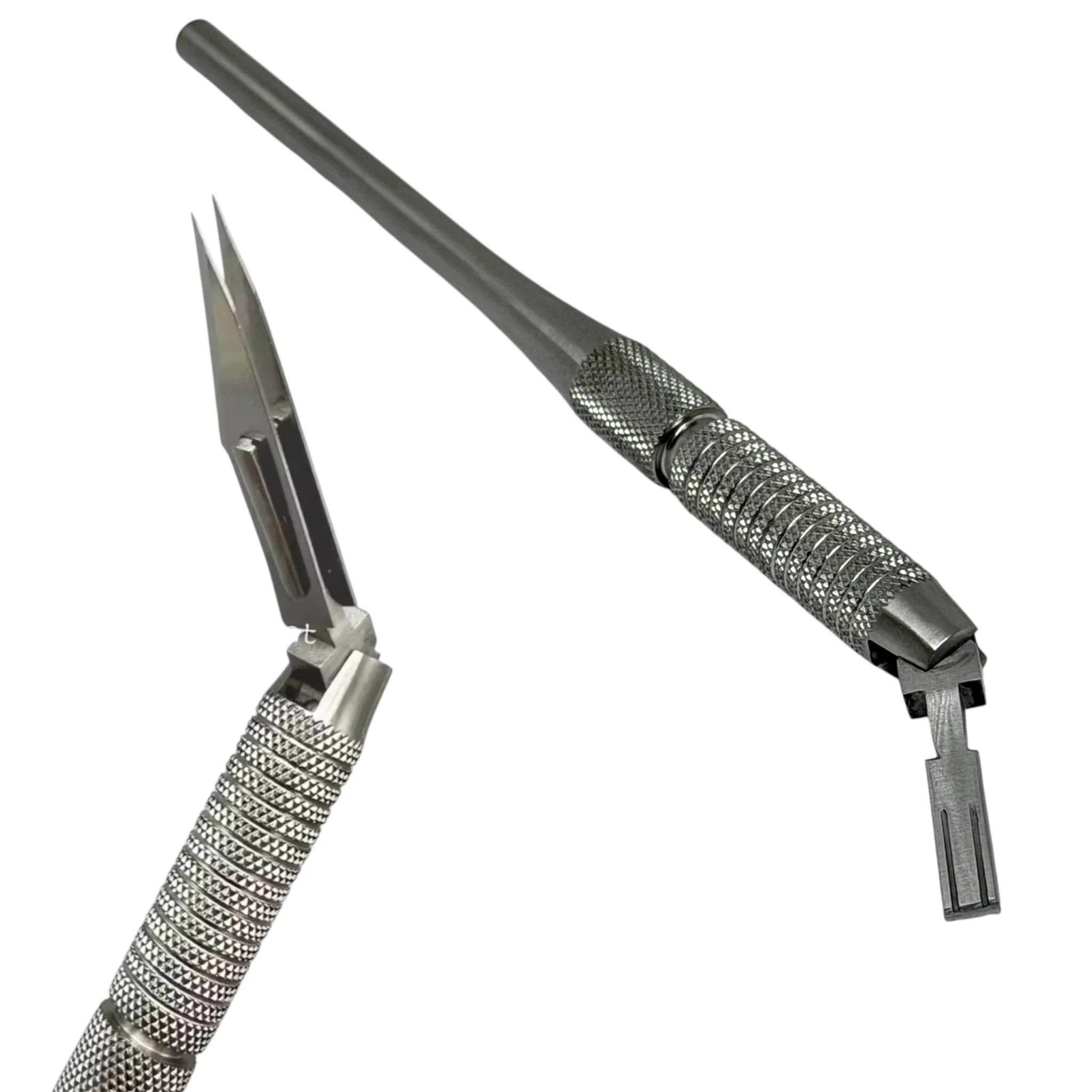 1Pc Scalpel Blades Handle Utility Carving Replacement Blade Handle DIY Cutting Hand Tools Stainless Steel Blade Holder Dentistry