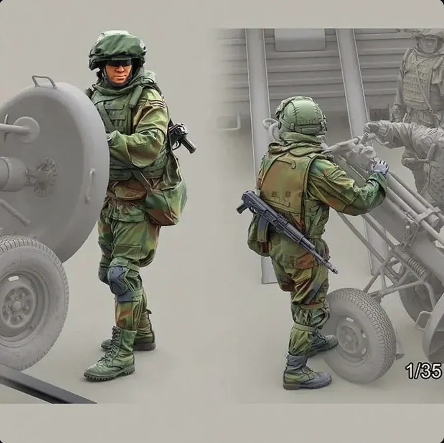 

1/35 Resin soldier (only 1 soldier) colorless self-assembly A-2076