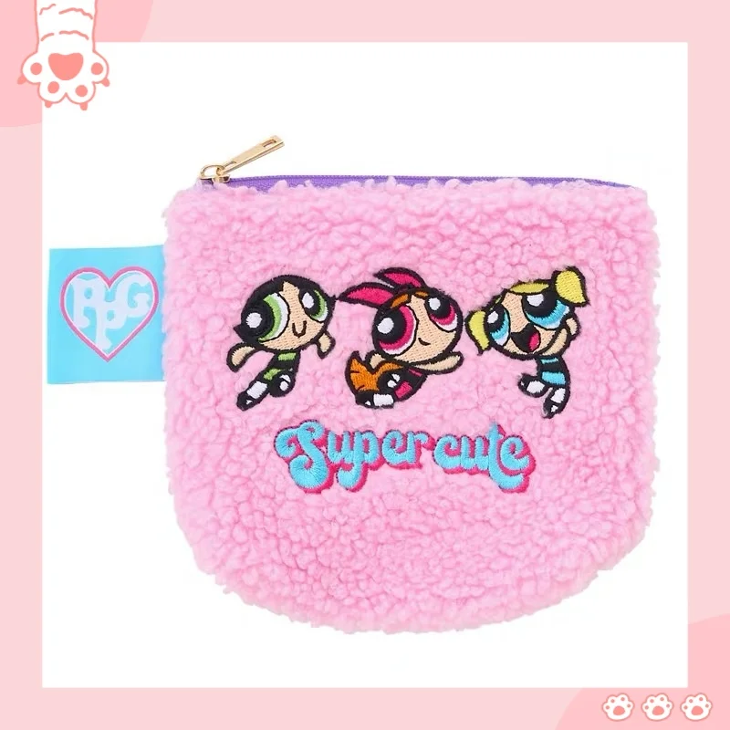 

Japanese Powerpin policewoman mini purse cute little things headphone storage embroidered lipstick cartoon makeup bag