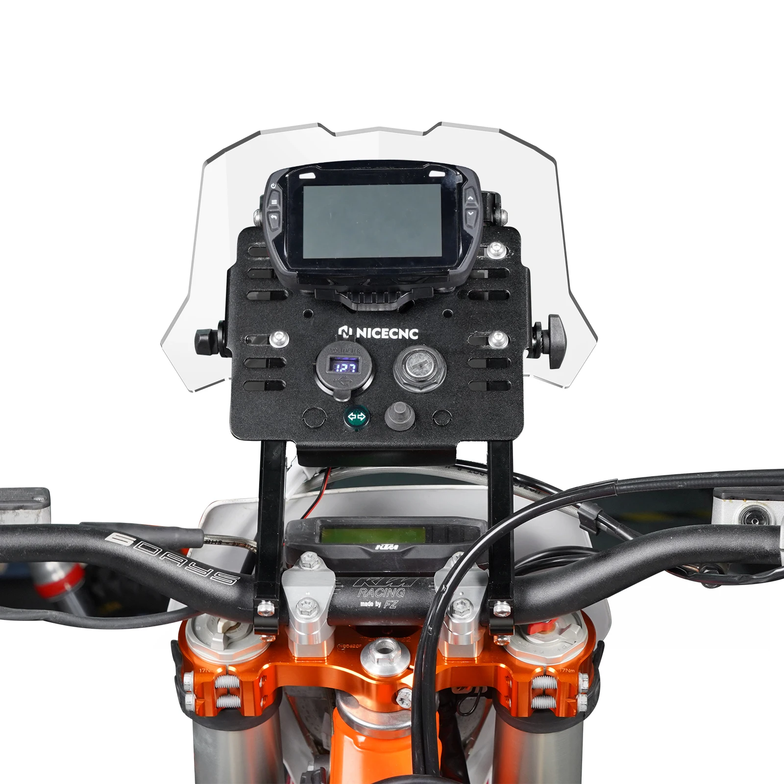 2026 2025 For KTM EXC 300 TPi Mini Front Fairing Kit GPS Mount Bracket XCF-W 500 EXC-F 450 SX-F 350 XC-F 250 XC-W SX 125 04-26